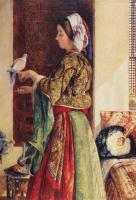 Lewis, John Frederick - Girl with Two Caged Doves